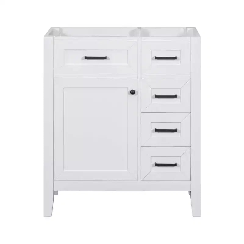 MAYEERTY 30 Mueble bajo de baño sin lavabo, con estructura sólida de MDF y cajones verdes