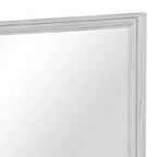 Espejo de cómoda Royal Hampton, cristal biselado, marco de madera maciza rústica blanca de 38x44