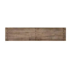 62.9 Mesa consola de entrada para casa de campo con estante de almacenamiento, mesa de pasillo de madera maciza de abeto con detalles de remaches de metal para sala de estar - Panipeachy