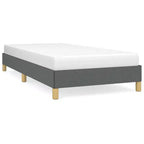 Estructura de Cama Poliéster Gris Oscuro, Contrachapado, Madera de Ingeniería Individual XL