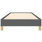 Estructura de Cama Poliéster Gris Oscuro, Contrachapado, Madera de Ingeniería Individual XL