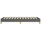 Estructura de Cama Poliéster Gris Oscuro, Contrachapado, Madera de Ingeniería Individual XL