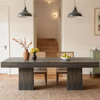 COZONY Mesa de Comedor Cuadrada de 31.5 pulgadas para 4, Mesa de Cocina Pequeña con Base de Pedestal Robusta, Mesa de Comedor de Estilo Rústico