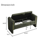 Banco tapizado moderno para dormitorio, otomana grande con almacenamiento y reposabrazos para pie de cama, sala de estar, entrada o sala de lectura