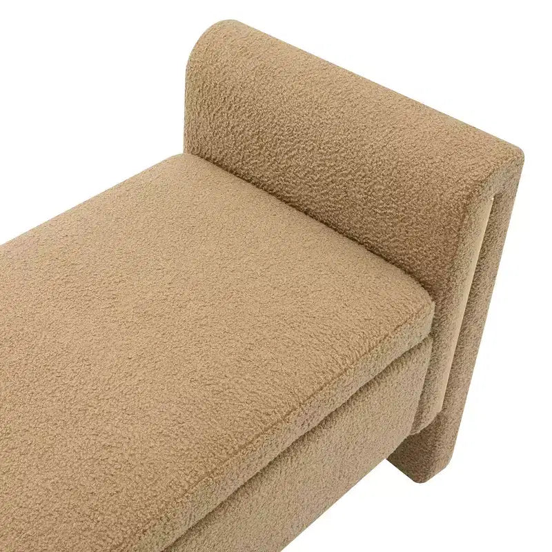 Banco tapizado moderno para dormitorio, otomana grande con almacenamiento y reposabrazos para pie de cama, sala de estar, entrada o sala de lectura