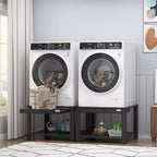 COZONY 29 Inch Heavy Duty Washer Dryer Stand, Pull Out Shelf Anti Vibration Base Storage 800 LBS Capacity