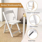 Costway Juego de 16 sillas de comedor con patas de madera de caucho y asiento acolchado para eventos en casa u oficina, blancas
