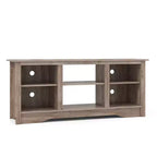 Costway Mueble para TV de 58 pulgadas, centro de entretenimiento con 3 estantes ajustables para televisores de 65 pulgadas, gris