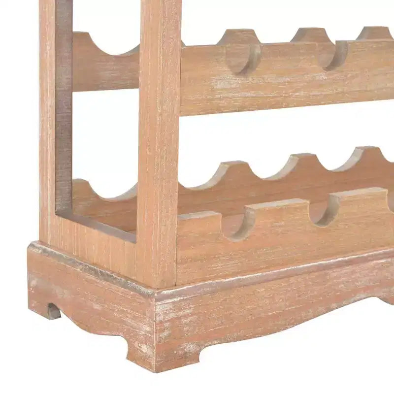 vidaXL Botellero de vino con bandeja superior Mueble organizador de vino de pie, Madera de ingeniería