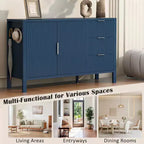 GDFStudio Law Armario moderno grande con cajones y estantes ajustables