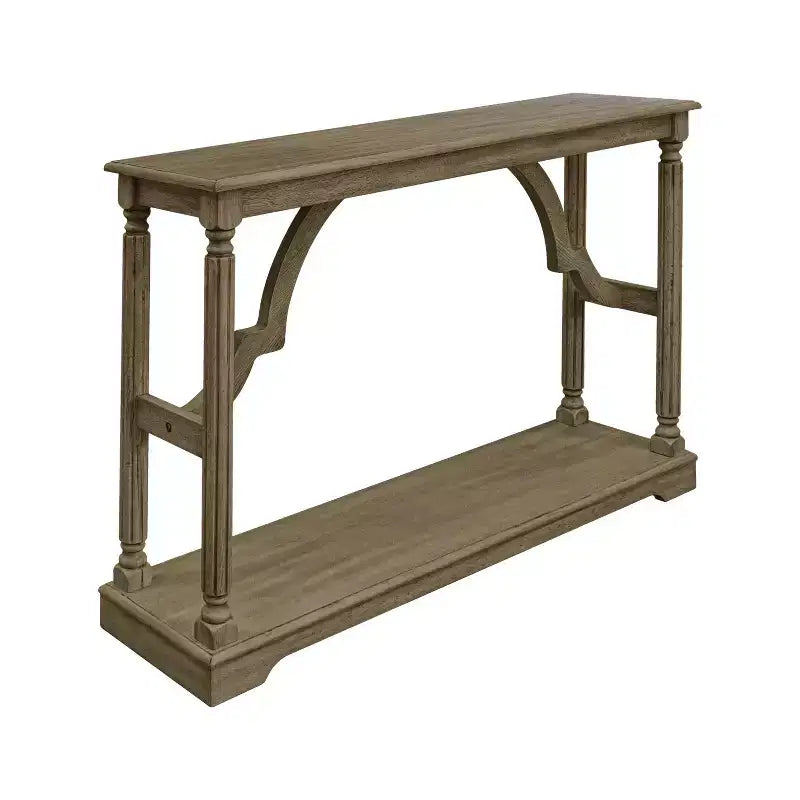 Mesa consola de madera Galano con estante inferior 45.9 An x 11.8 Prof x 29.9 Al