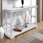 Mesa consola de madera Galano con estante inferior 45.9 An x 11.8 Prof x 29.9 Al