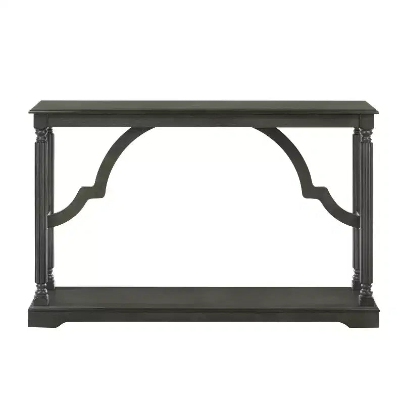 Mesa consola de madera Galano con estante inferior 45.9 An x 11.8 Prof x 29.9 Al