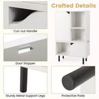 Estantería apilable Costway, gabinete de celosía combinable, estantería de suelo abierta, ajustable