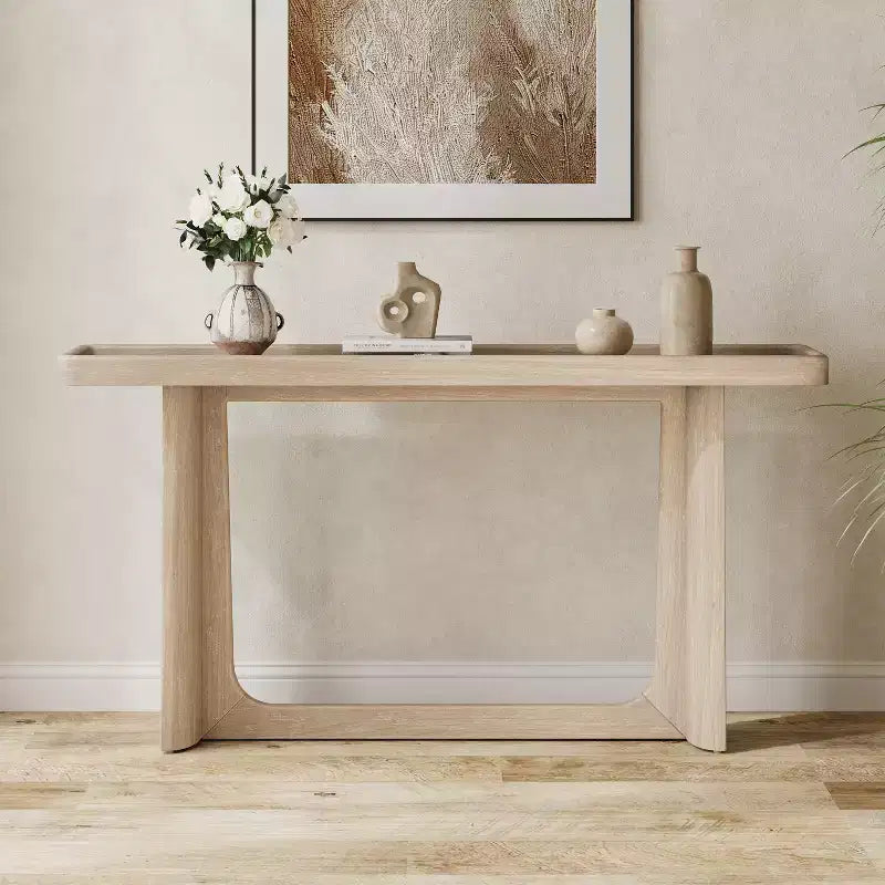 Christopher Knight Home Mesa de consola Bridgely con diseño de tablero de bandeja