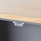 Carro de cocina con superficie de madera y barra de desayuno plegable, isla de cocina móvil con ruedas, almacenamiento y toallero