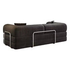 Whisen 78.8 Sofá seccional modular sin brazos, sofá cama convertible, sofá de compresión con respaldo y reposabrazos con almohada