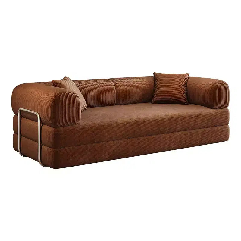 Whisen 78.8 Sofá seccional modular sin brazos, sofá cama convertible, sofá de compresión con respaldo y reposabrazos con almohada