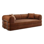 Whisen 78.8 Sofá seccional modular sin brazos, sofá cama convertible, sofá de compresión con respaldo y reposabrazos con almohada