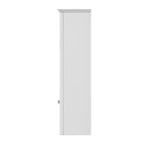Whisen Armario de Almacenamiento de Baño Montado en la Pared, Armario para Medicinas, Armario con Espejo con 1 Estante Ajustable - Blanco