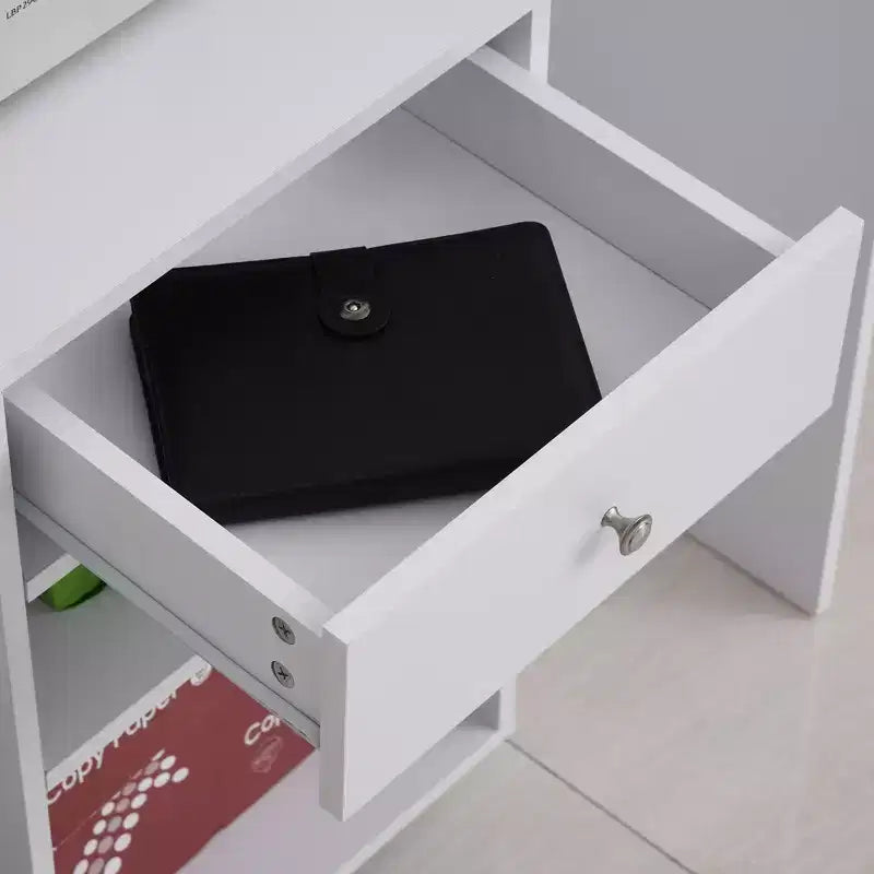 Soporte para impresora móvil, carro archivador rodante con ruedas, estante ajustable, cajón y soporte para CPU