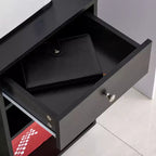 Soporte para impresora móvil, carro archivador rodante con ruedas, estante ajustable, cajón y soporte para CPU