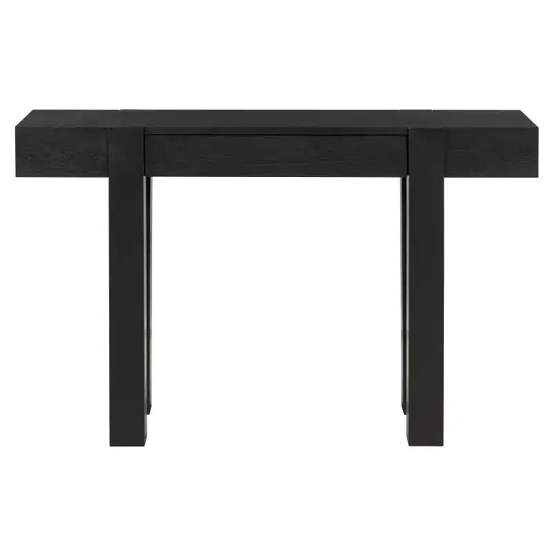 Mesa consola de 47" con cajones de almacenamiento, mesa detrás del sofá de chapa de madera, mesa estrecha para entrada para sala de estar u oficina en casa-Panipeachy