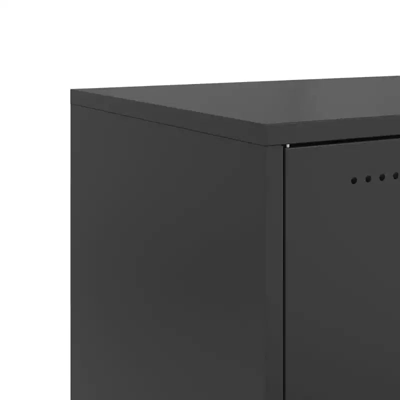 vidaXL Mesita de Noche Auxiliar Mueble de Dormitorio de Acero