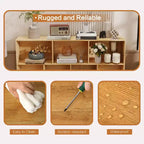 Estantería de almacenamiento de 10 cubos, organizador de almacenamiento de cubos de madera, estantería de madera de 3 niveles para sala de estar/oficina, vitrina, cubos de almacenamiento para decoración del hogar