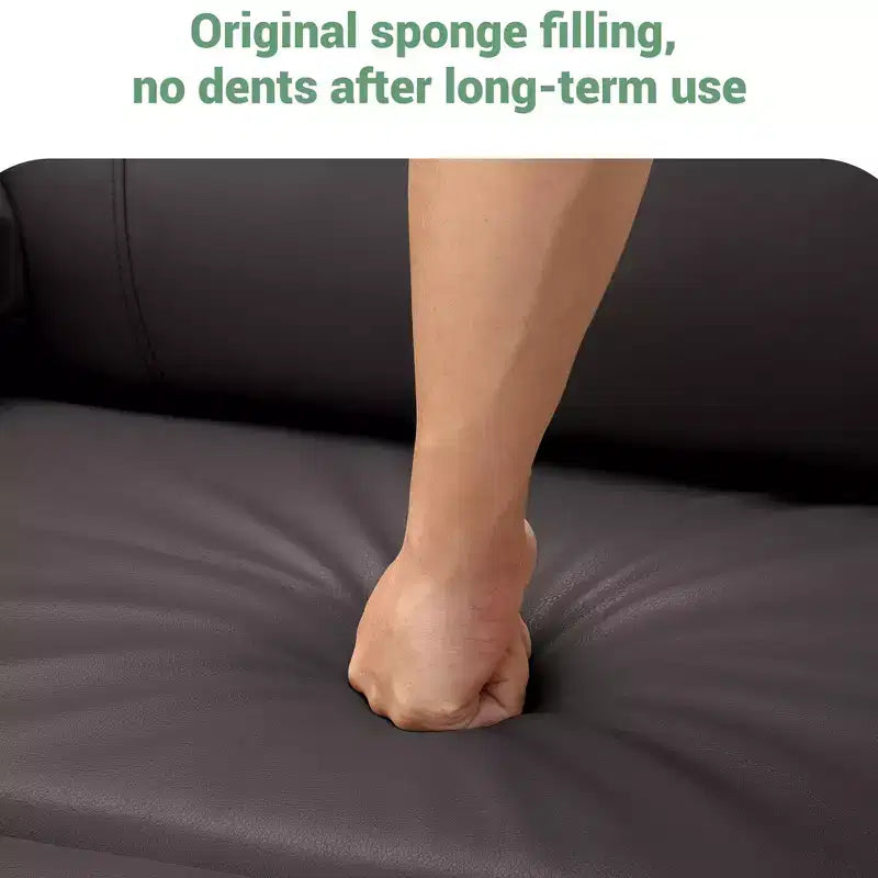 Sillón Reclinable de Masaje para Adultos, Mecedora Giratoria con Calefacción, Cuero PU, Control Remoto, Portavasos, Bolsillo Lateral, Sillón Reclinable Ancho para Sala de Estar, Dormitorio