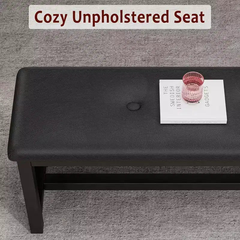 Juego de mesa de comedor de 3 piezas para 4-6 personas, mesa de cocina extensible de 160 cm y juego de bancos con estructura de metal, 2 bancos tapizados, gris retro
