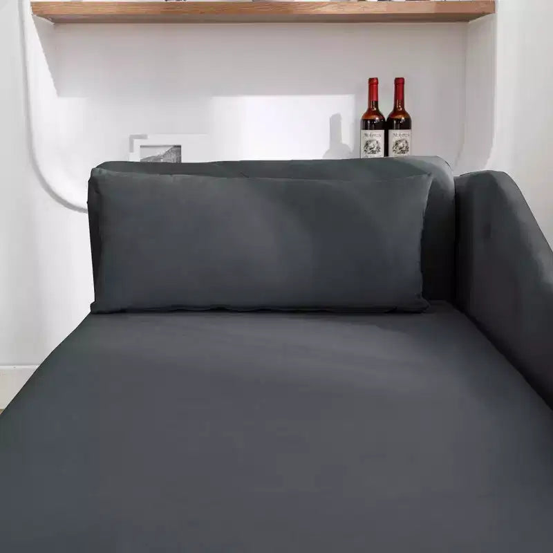 MAYEERTY Tumbona de terciopelo, almohada de almacenamiento, ribete de tachuelas, brazo enrollado, sala de estar, dormitorio, oficina, beige