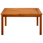 vidaXL Mesa de Centro Madera Maciza de Acacia Natural - 33.5 x 33.5 x 17.7