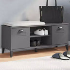 vidaXL Zapatero con estante de almacenamiento, organizador para pasillo, muebles de madera maciza de pino