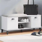 vidaXL Zapatero con estante de almacenamiento, organizador para pasillo, muebles de madera maciza de pino