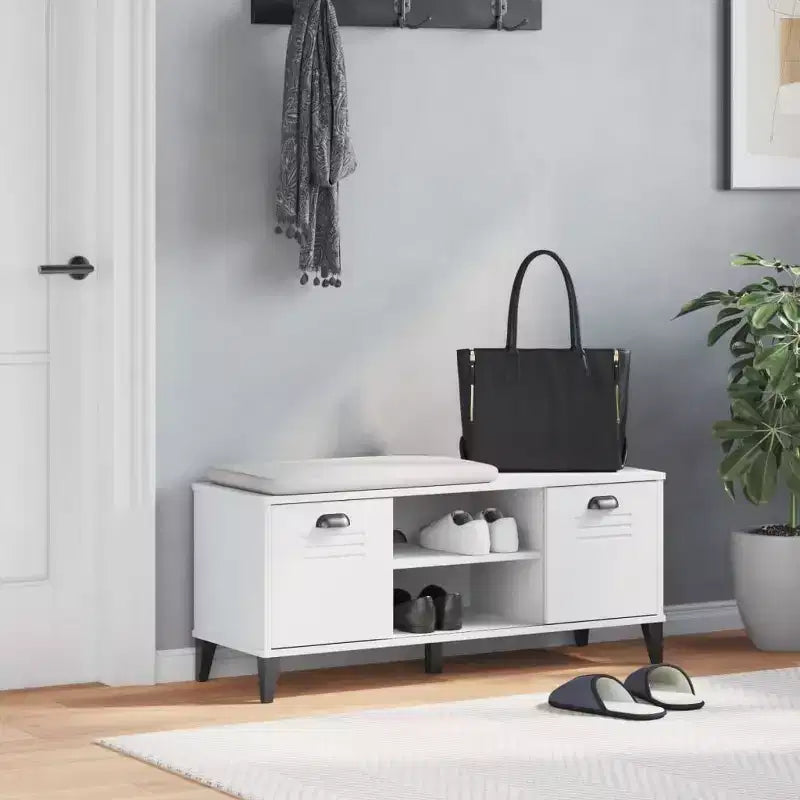 vidaXL Zapatero con estante de almacenamiento, organizador para pasillo, muebles de madera maciza de pino