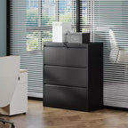 Archivador lateral con cerradura VIYET 40H - Metal resistente para oficina en casa, guías de extensión total silenciosas, antivuelco, apto para cartas/oficio/A4/F4