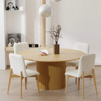 PexFix Juego de 2 sillas de comedor tapizadas, sillas de cocina modernas de tela con asiento acolchado y patas de madera resistentes, sillas auxiliares para comedor o sala de estar