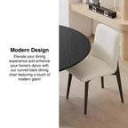 PexFix Juego de 2 sillas de comedor tapizadas, sillas de cocina modernas de tela con asiento acolchado y patas de madera resistentes, sillas auxiliares para comedor o sala de estar