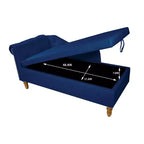 Sofá reclinable moderno con almacenaje, ribete de tachuelas, sillón tapizado de terciopelo capitoné con almacenaje y almohada para sala de estar