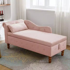 Sofá reclinable moderno con almacenaje, ribete de tachuelas, sillón tapizado de terciopelo capitoné con almacenaje y almohada para sala de estar