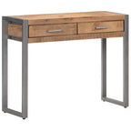 vidaXL Mesa Consola 37.4x13.8x29.5 Madera Maciza de Mango