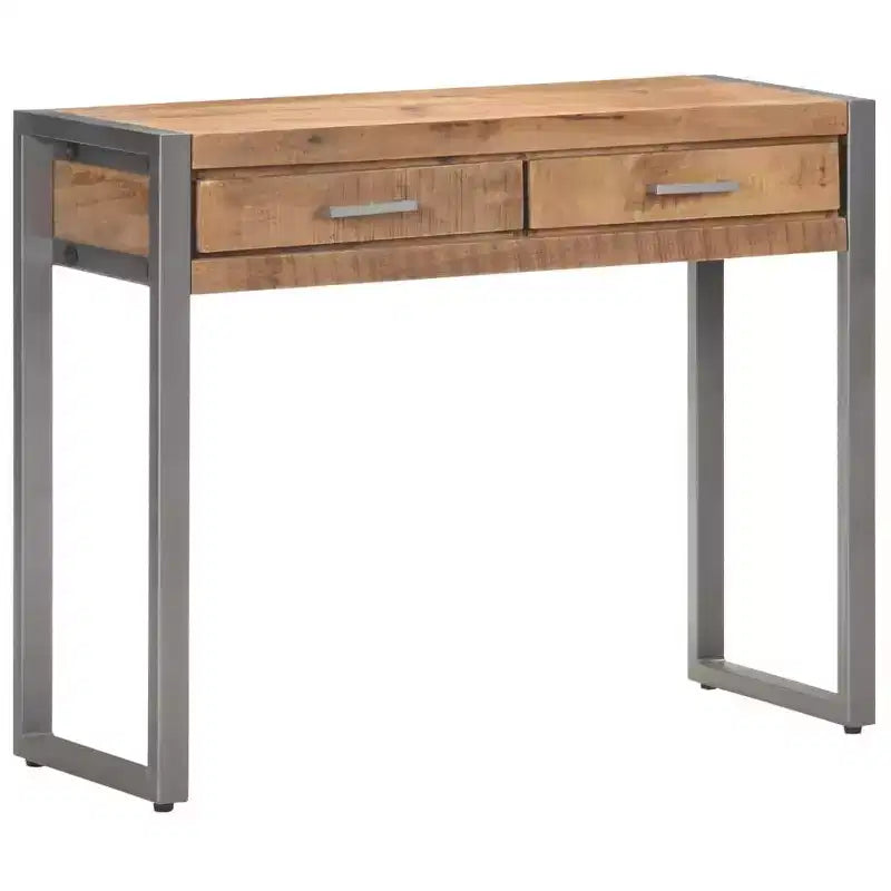 vidaXL Mesa Consola 37.4x13.8x29.5 Madera Maciza de Mango