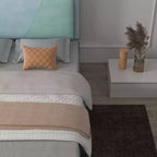 Base de cama de alta resistencia tamaño full con listones de acero, cabecero de altura ajustable, no requiere somier, fácil montaje, beige