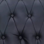 vidaXL Sillón reclinable de cuero sintético negro