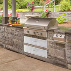 Cajón de Cocina Exterior, Cajón de Almacenamiento Inoxidable Resistente a la Intemperie con Rieles Deslizantes Suaves Bordes Suaves, Cajón para Isla de BBQ para Parrilladas en el Patio