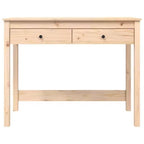 vidaXL Escritorio Madera Natural Madera maciza de pino Escritorio mediano Rectangular