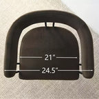 Juego de 6 sillas de comedor tapizadas Panipeachy, sillas de cocina de terciopelo contemporáneo con respaldo curvo y elegante base de metal