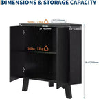 Gabinete esquinero rústico de 3 niveles con estante ajustable, mesa esquinera de madera con puertas y mesa auxiliar triangular para sala de estar y cocina