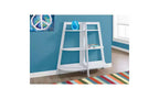 TUYOHW Estantería Moderna de Escalera de 3 Niveles, Estantería Abierta, Estantes de Madera para Libros, Librerías para Espacios Pequeños, Sala de Estar, Dormitorio, Oficina